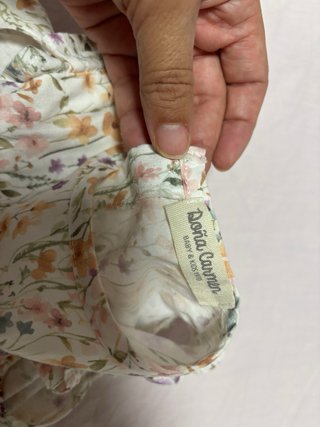 Vestido y cubrepañal bebé 12 meses floral