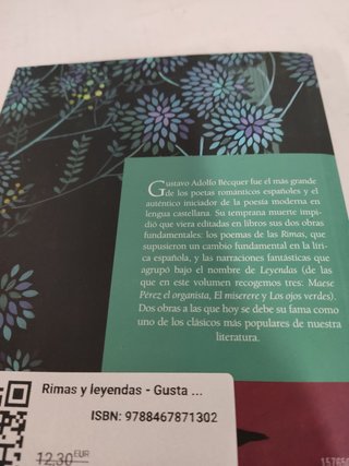 Rimas y leyendas - Gustavo Adolfo Bécquer - 9788467871302