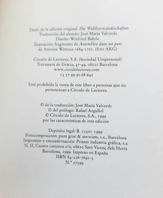 Las afinidades electivas Goethe Libro oportunidad