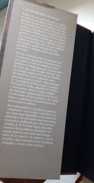 Las afinidades electivas Goethe Libro oportunidad