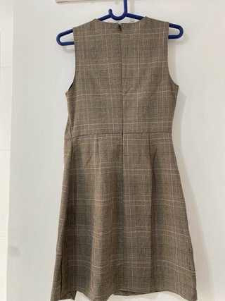 Vestido de cuadros Mango Talla S