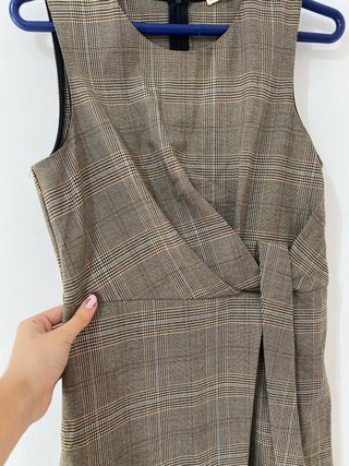 Vestido de cuadros Mango Talla S