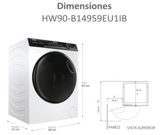 Lavadora Haier 9kg 1400rpm Clase A-10% + seguro