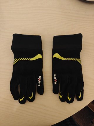 Guantes de moto LOVO negros y amarillos