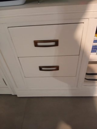 Mueble salón madera pintado a mano