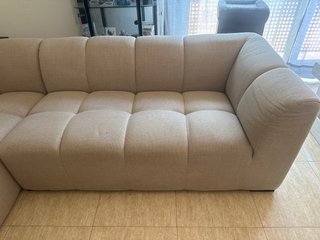 Sofá Chaise Longue ALLESE Beige