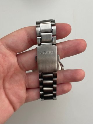 Reloj Casio MTP Plateado y Azul Agua (Turquesa)