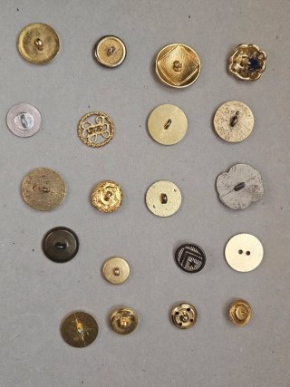 Lote de botones metal manualidades coleccionismo
