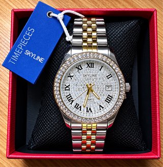 Reloj Skyline Bicolor Dorado y Plateado