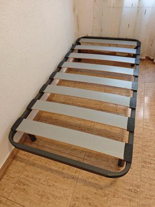 Somier individual metálico con láminas