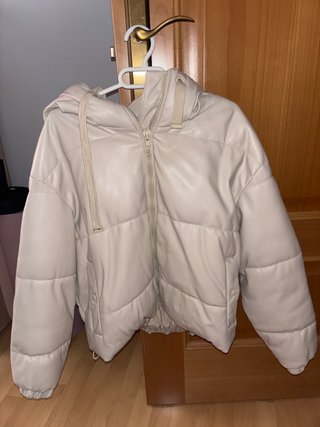 Abrigo acolchado beige