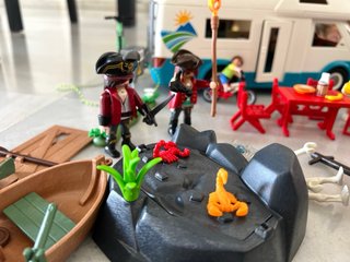 Set Playmobil: Casa, Autocaravana y Catamarán