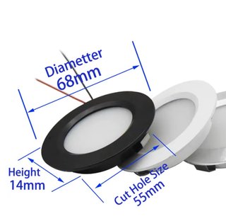 4 Focos LED Regulables 5W 12V