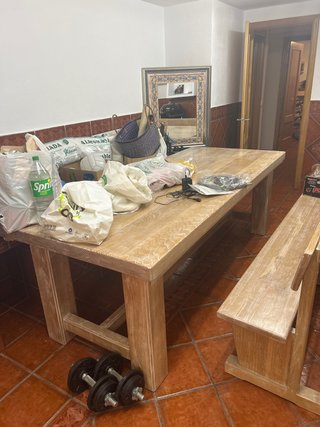 Mesa Larga de Madera