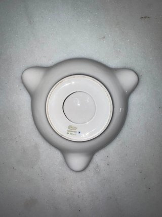 Cenicero artesanal de porcelana auténtica Gzhel