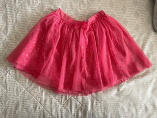 Falda tutú rosa con estrellas