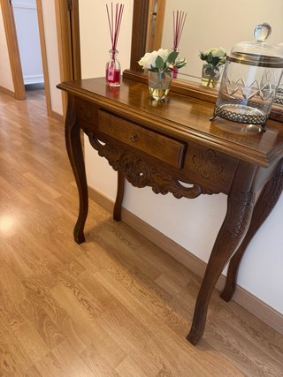 Mueble Recibidor con Espejo de madera