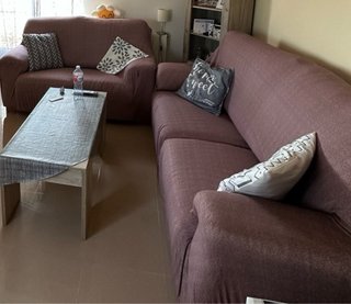 Conjunto Sofás 3+2 Tejido Beige