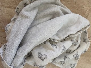 Set Neceser y Muselina Minicoton Rabbit