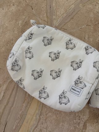 Set Neceser y Muselina Minicoton Rabbit
