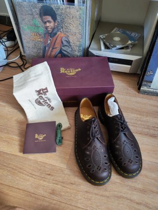 Dr. Martens Zapatos Marrones Hechos en Inglaterra