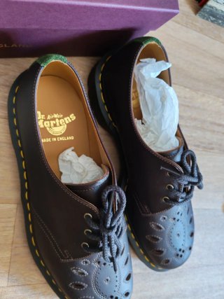 Dr. Martens Zapatos Marrones Hechos en Inglaterra
