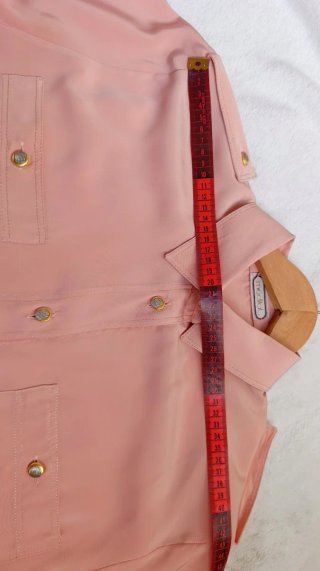 Camisa Vintage Rosa con Bordado