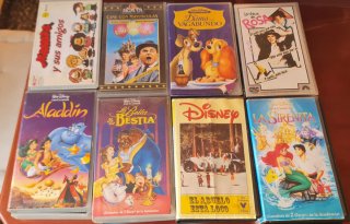 Lote 16 Películas VHS Infantiles y Juveniles