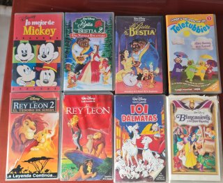 Lote 16 Películas VHS Infantiles y Juveniles