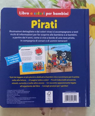 Pirati - libro a colori per bambini