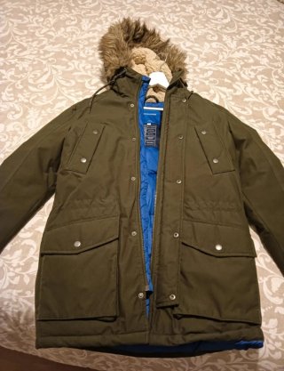 Parka verde Jack Jones con capucha