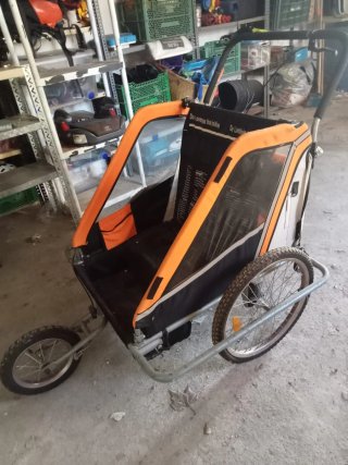 Carrito bici/caminar 2 plazas