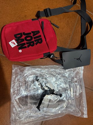 Borsa a tracolla Jordan rossa e nera Jumpman
