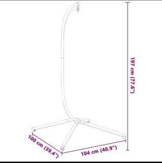 Soporte para silla colgante de metal