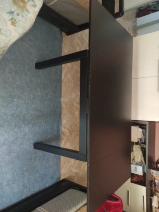Mesa extensible negra IKEA