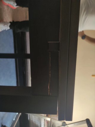 Mesa extensible negra IKEA