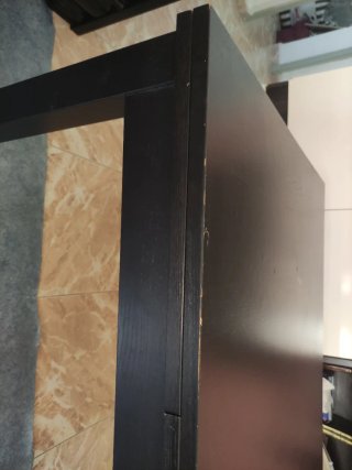 Mesa extensible negra IKEA