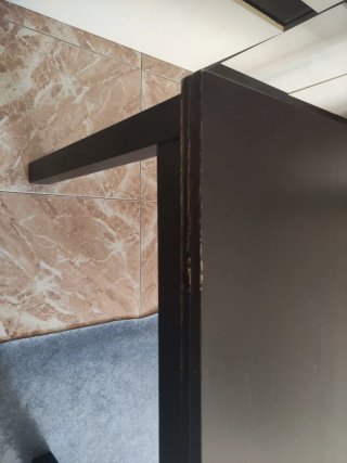 Mesa extensible negra IKEA