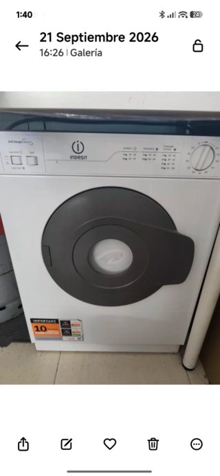 Secadora Indesit Blanca