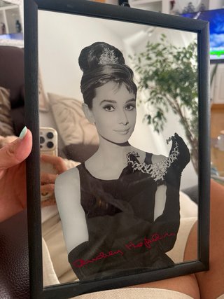 Cuadro Espejo Audrey Hepburn