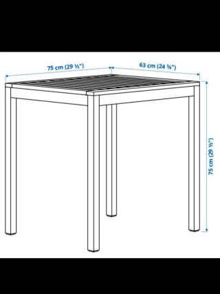 Mesa de madera para jardín/terraza