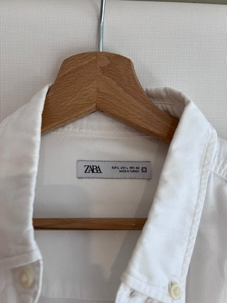 Camisa ZARA Blanca Talla L Scalpers