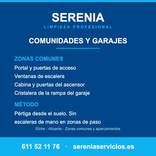 Cristales de comunidades y garajes en Elche