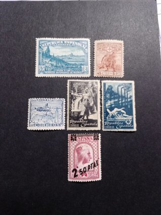 Lotes de sellos de Republica Española.  Ver fotos.