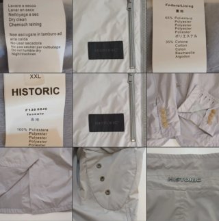 Giacca impermeabile Historic Tg XXL
