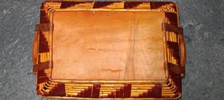Cesta mimbre rectangular para ofrendas