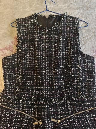 Mono Corto Tweed Negro Talla L
