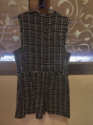 Mono Corto Tweed Negro Talla L