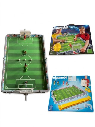 Futbolín Playmobil.