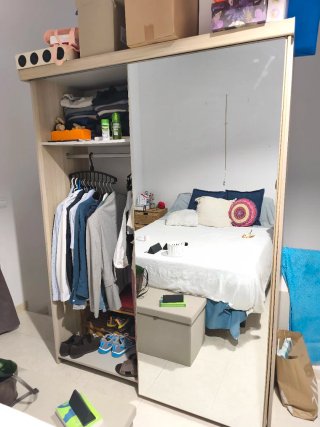 Armario puertas correderas espejo